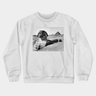 Sphinx & Pyramids, Egypt 19th Century Crewneck Sweatshirt